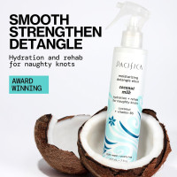 Pacifica Coconut Milk Hair Detangler Spray – Leave-In Conditioning Elixir for Tangle-Free Hair – Instantly Detangles Knots, Adds Shine & Moisture, Prevents Breakage & Frizz – Vegan & Cruelty-Free