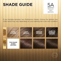 L'Oreal Paris Superior Preference Luminous Fade-Defying Permanent Hair Color, Hair Dye For Up to 9 Weeks of Radiance, Medium Ash Brown 5A, 1 Hair Dye Kit (Pack of 2) 5A Medium Ash Brown 1 Count (Pack of 2)
