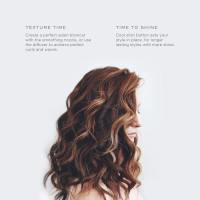 Kristin Ess Hair Iconic Professional Style Blow Dryer with Smoothing Nozzle + Diffuser - 1875W Dual Voltage Hair Dryer - Ionic Settings for Smoothing + Frizz Control - 2 Speeds + 3 Heat Settings