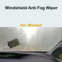 Car Side Mirror Squeegee, Retractable Telescopic Mirror Wiper, Anti-Fog & Water Cleaning Tool for Rainy & Foggy Weather, Extendable 98cm Handle, Portable Auto Mirror Cleaner 1