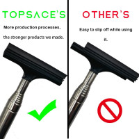 Car Side Mirror Squeegee, Retractable Telescopic Mirror Wiper, Anti-Fog & Water Cleaning Tool for Rainy & Foggy Weather, Extendable 98cm Handle, Portable Auto Mirror Cleaner 1