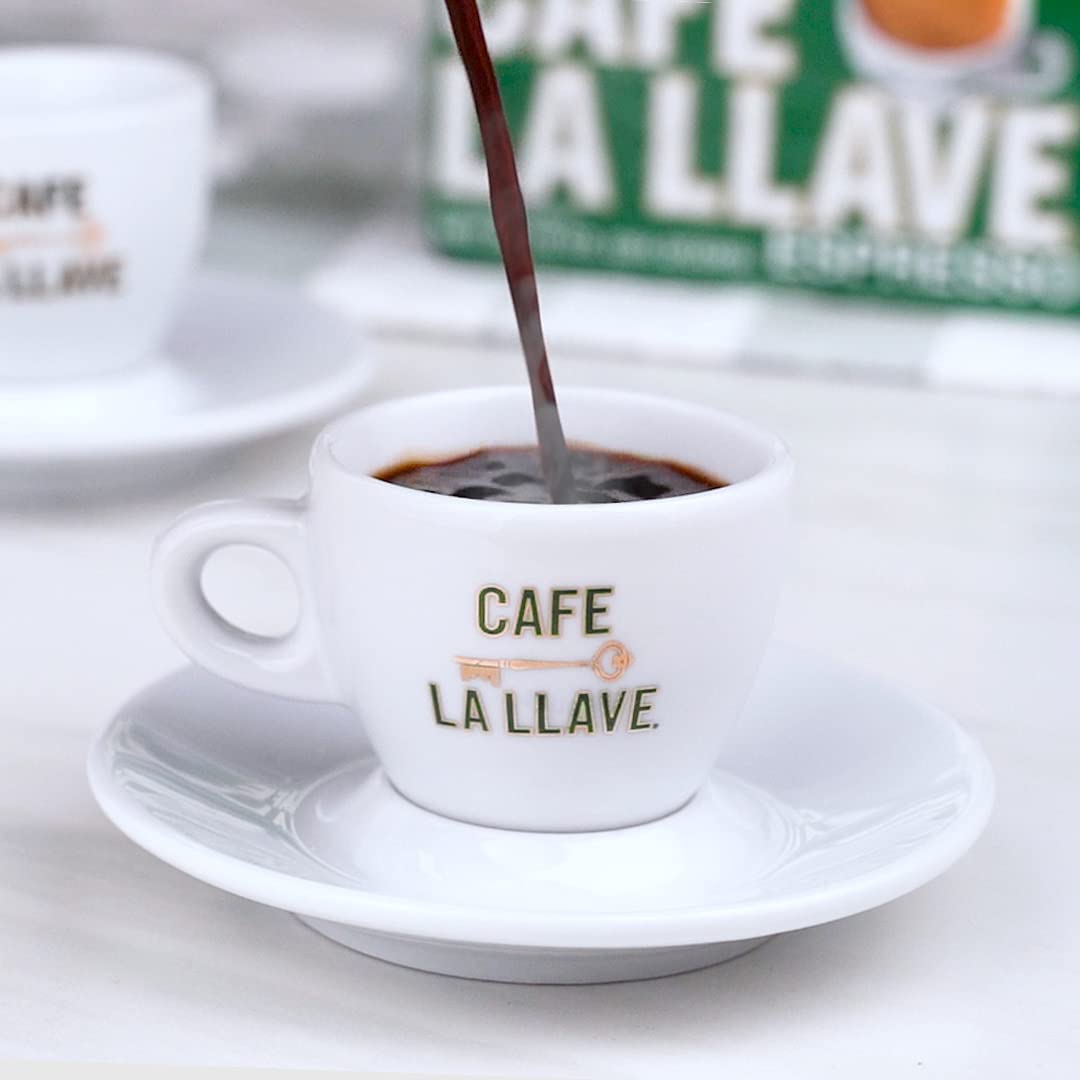 Café La Llave Espresso, Fine Grind, 10 Ounce Brick Ground Espresso 10 Ounce (Pack of 1)