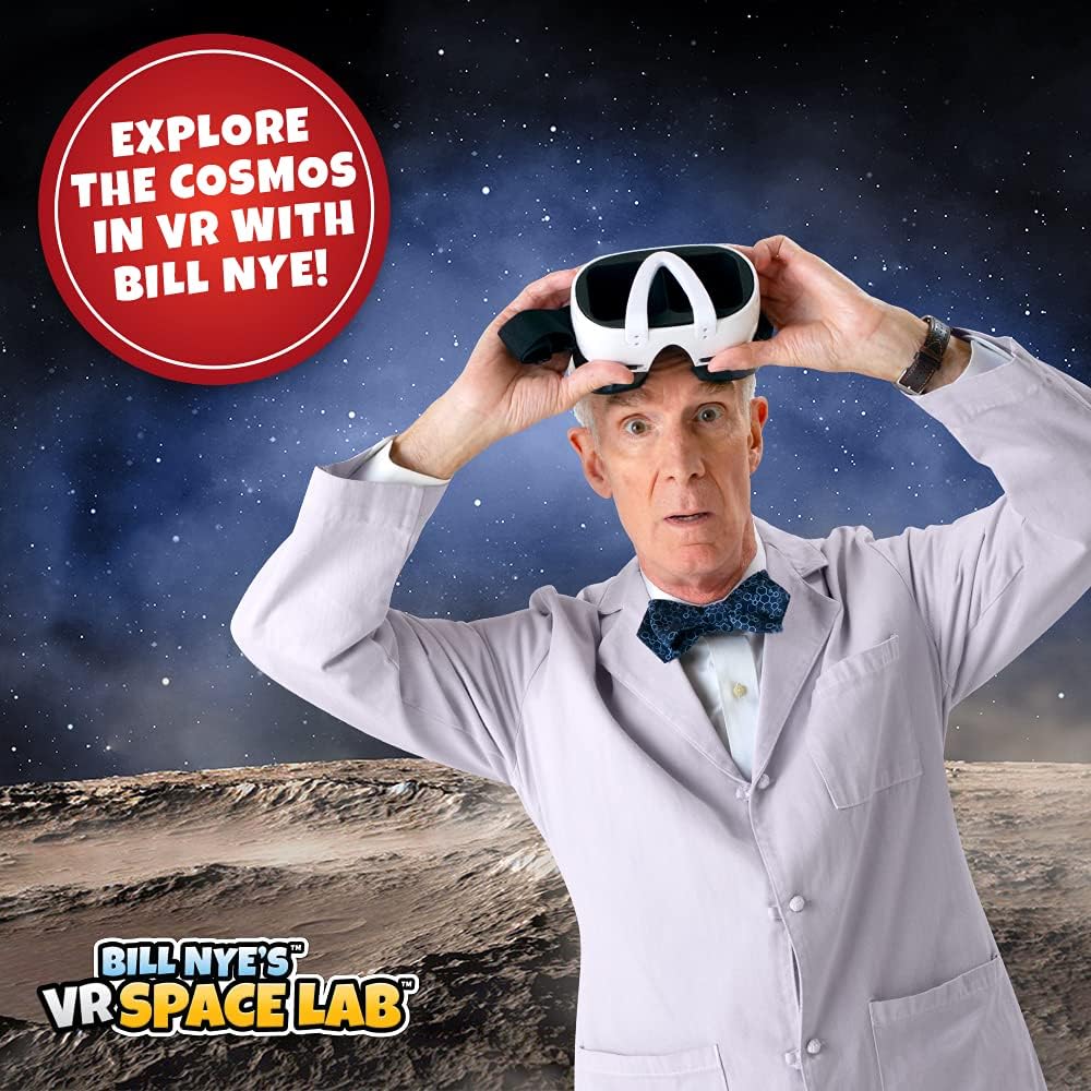 Bill Nye's VR Space Lab - Virtual Reality Kids Science Kit, Book and Interactive STEM Learning Activity Set (Materials & Book Only - Goggles Sold Separately) - for Ages 8 and Up Materials & Book Only (No Goggles)