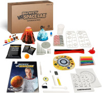 Bill Nye's VR Space Lab - Virtual Reality Kids Science Kit, Book and Interactive STEM Learning Activity Set (Materials & Book Only - Goggles Sold Separately) - for Ages 8 and Up Materials & Book Only (No Goggles)