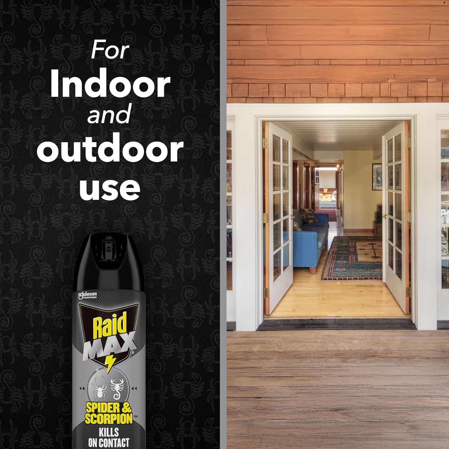 Raid Max Spider and Scorpion Killer, Kills Spiders, Scorpions, Roaches, Ants, Waterbugs, Earwigs, 12 Oz 12 Ounce (Pack of 1)