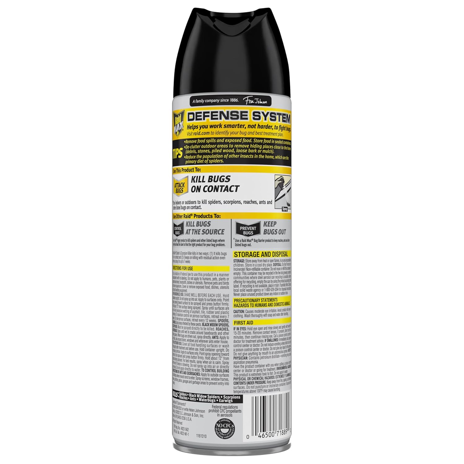 Raid Max Spider and Scorpion Killer, Kills Spiders, Scorpions, Roaches, Ants, Waterbugs, Earwigs, 12 Oz 12 Ounce (Pack of 1)