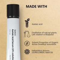 10% Azelaic Acid Serum Solution Apatock,Rosacea Treatment for Face,Dark Spot Remover,Redness Relief for Face，Natural Extracts Gently Acne Treating (1.4 oz（Pack of 1）)