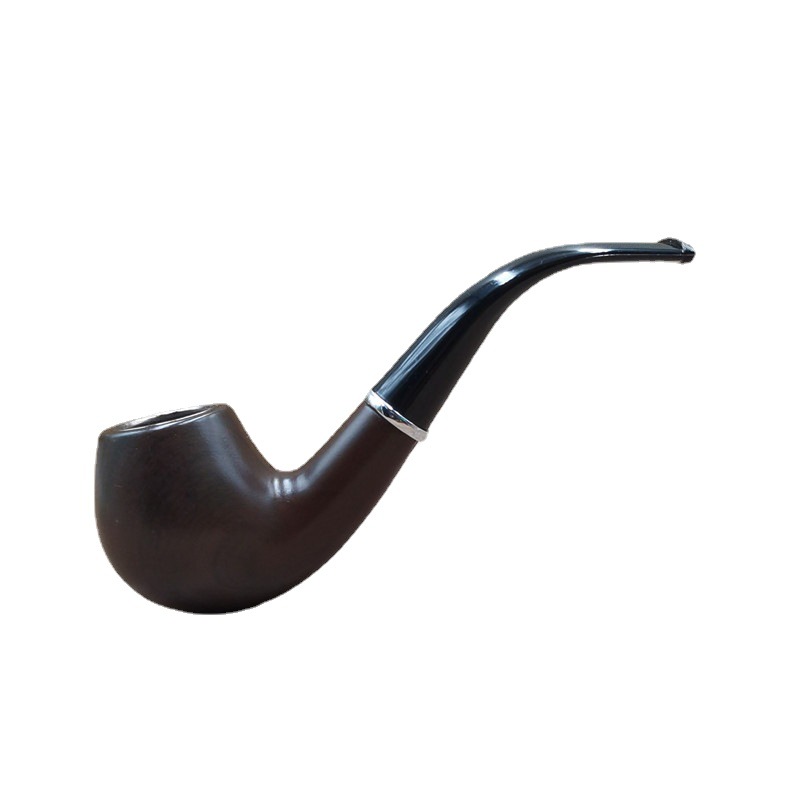 old-style detachable cleaning curved pipe circulating filter dry tobacco bag pot metal pipe pot men's gift
