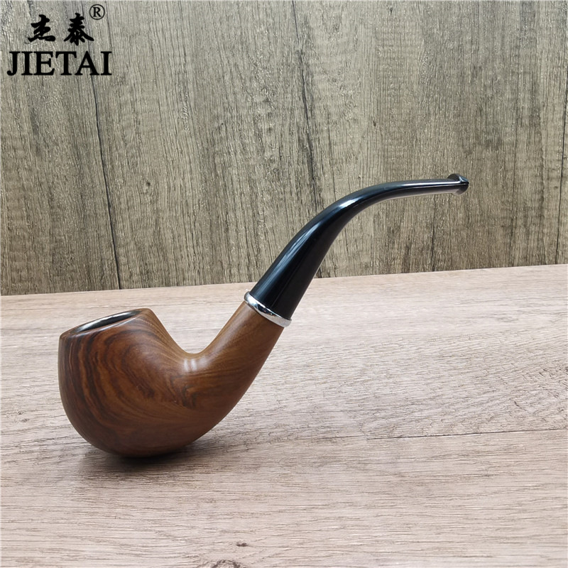 old-style detachable cleaning curved pipe circulating filter dry tobacco bag pot metal pipe pot men's gift