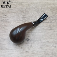 old-style detachable cleaning curved pipe circulating filter dry tobacco bag pot metal pipe pot men's gift
