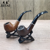 old-style detachable cleaning curved pipe circulating filter dry tobacco bag pot metal pipe pot men's gift