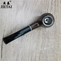 old-style detachable cleaning curved pipe circulating filter dry tobacco bag pot metal pipe pot men's gift