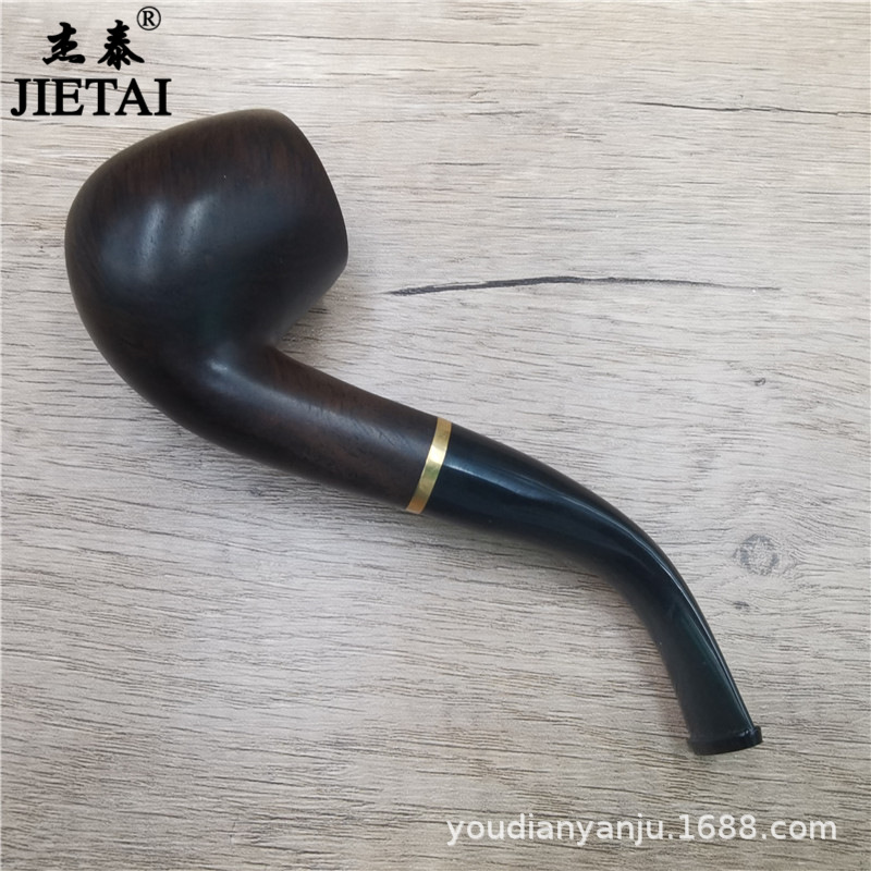 traditional ebony three-purpose dry pipe circulating filter element old-style portable man multi-purpose dry pipe insert