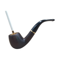 traditional ebony three-purpose dry pipe circulating filter element old-style portable man multi-purpose dry pipe insert