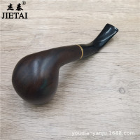 traditional ebony three-purpose dry pipe circulating filter element old-style portable man multi-purpose dry pipe insert