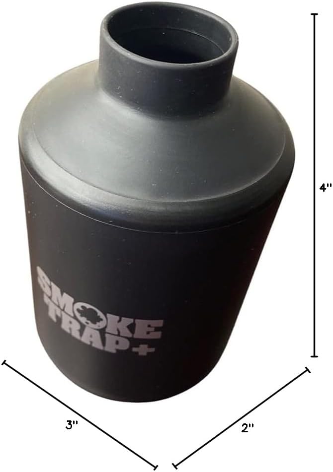 Smoke Trap + | Personal Air Filter (Sploof) - Smoke Filter With Long Lasting 500+ Uses with Easy Exhale - (Black)
