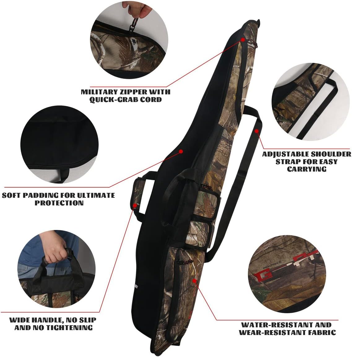 Adansonia Soft Rifle Shotgun Case 48