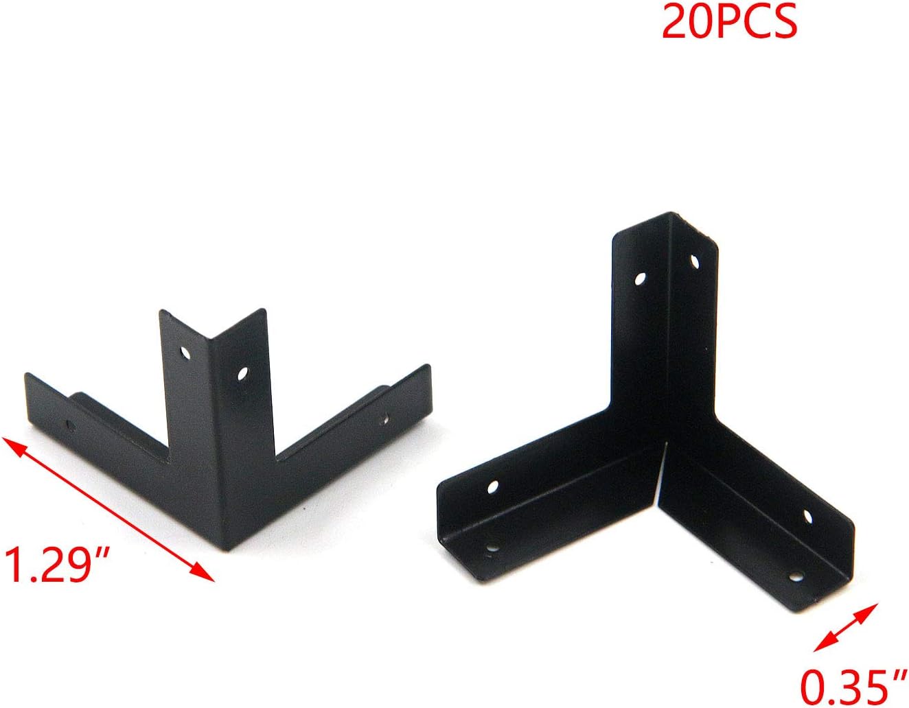 T Tulead Light Duty L Shape Iron Corner Protectors Box Corner Furniture Edge Guard 1.29