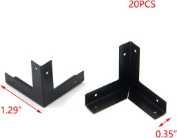 T Tulead Light Duty L Shape Iron Corner Protectors Box Corner Furniture Edge Guard 1.29