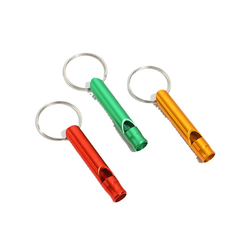 wholesale fire aluminum alloy whistle small whistle metal whistle aluminum alloy survival training whistle factory