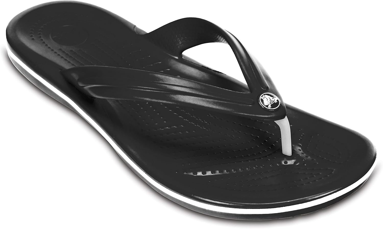 Crocs Unisex Adult Crocband Flip Flop Sandal 12 Women/10 Men Black