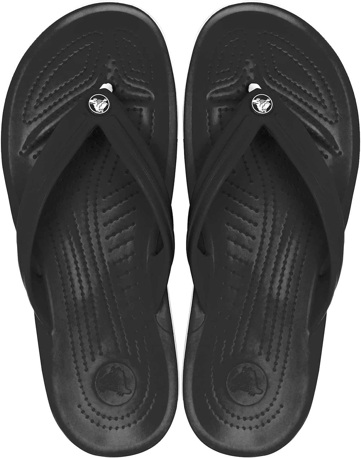Crocs Unisex Adult Crocband Flip Flop Sandal 12 Women/10 Men Black