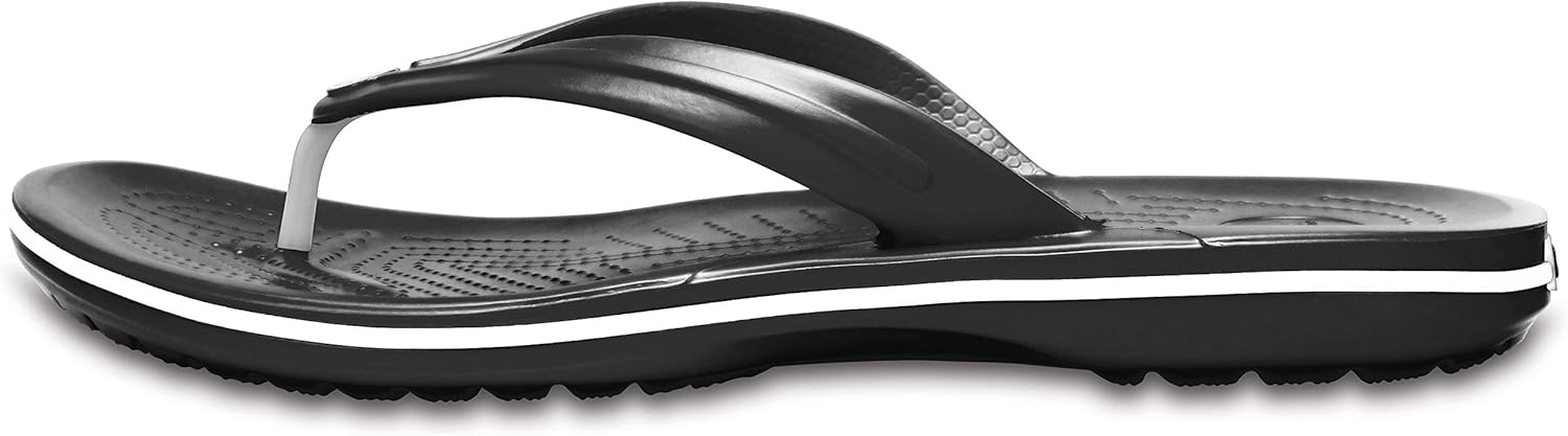 Crocs Unisex Adult Crocband Flip Flop Sandal 12 Women/10 Men Black