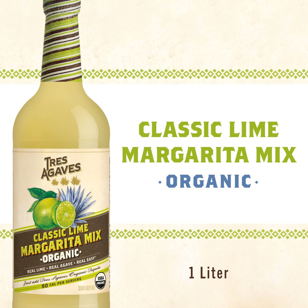 Tres Agaves Margarita Mix, 33.8 Fl Oz Bottle
