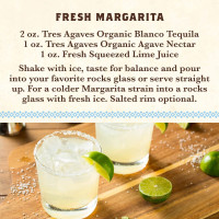 Tres Agaves Margarita Mix, 33.8 Fl Oz Bottle