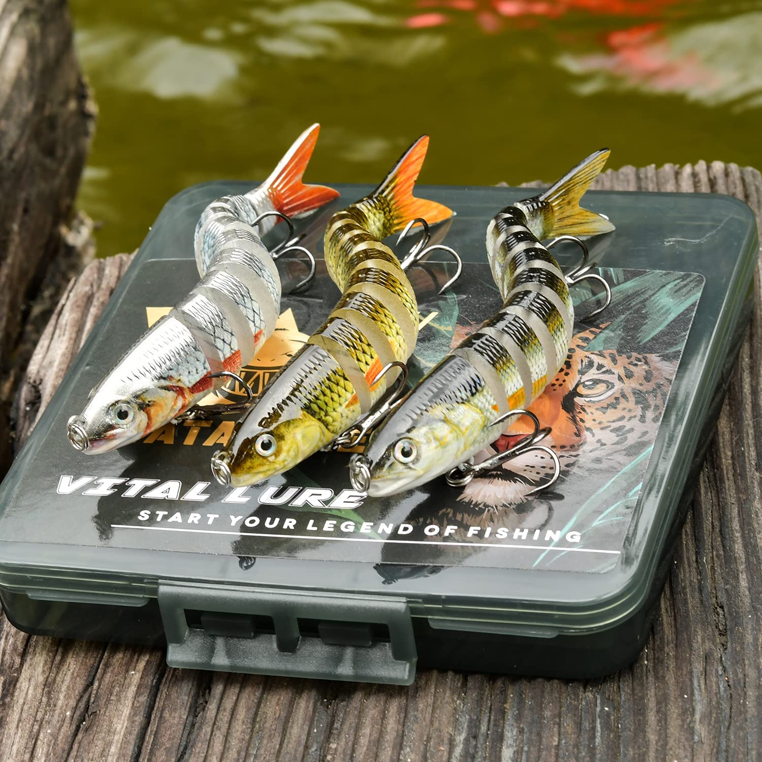 watalure Bass Fishing Lure Segment Lifelike Multi Jointed Swimbait Slow  Sinking Glidebait for Bass Trout Freshwater Saltwater (3pcs-Set7) : Buy  Online at Best Price in KSA - Souq is now : Sporting