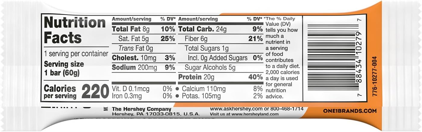 ONE Coffee Shop Caffeinated Protein Bars, Caramel Macchiato, Gluten Free with 20g Protein and 65mg of Caffeine Energy, Pantry Staples, 2.12 oz (12 Count), Packaging May Vary