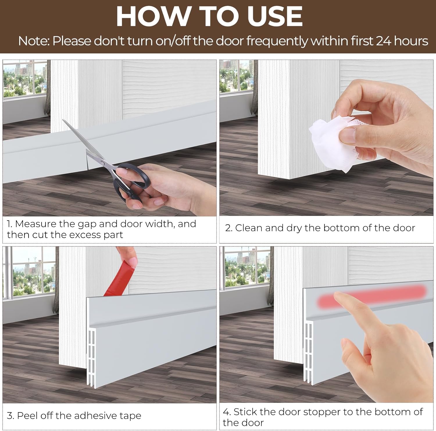 Door Draft Stopper Weather Stripping: Ohuhu 39
