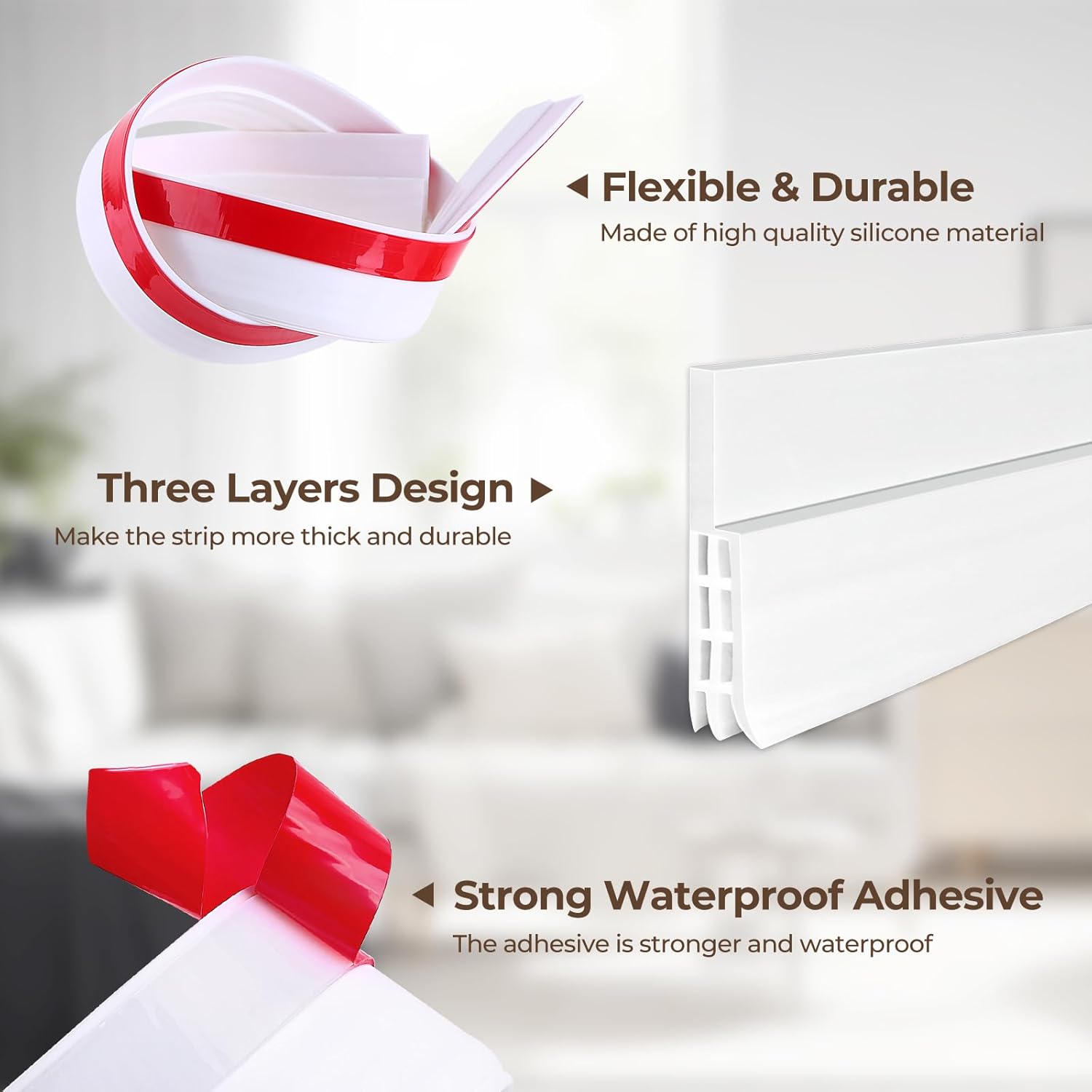 Door Draft Stopper Weather Stripping: Ohuhu 39