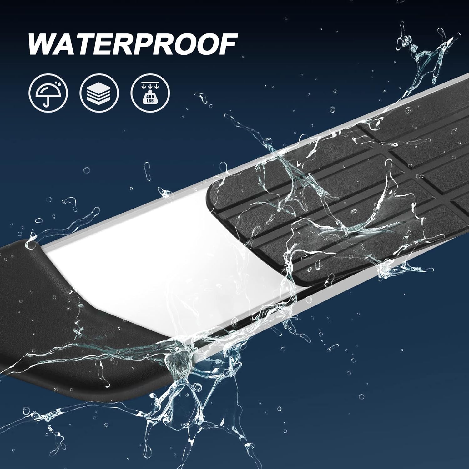 6.5 Inch Running Boards Compatible with 2017-2025 Honda Ridgeline. Ridgeline Running Boards/Ridgeline Running Boards/Ridgeline Step Bars/Ridgeline Side Steps Made with Stainless Steel.