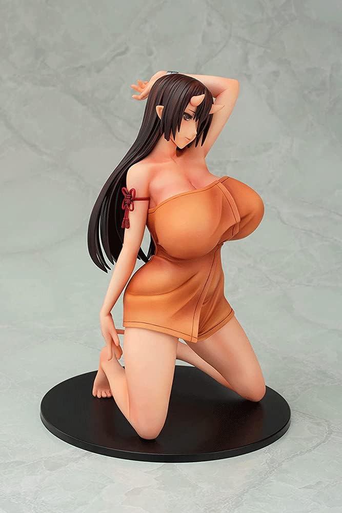 Big Breasts Beautiful Girl Series 1/6 Scale Oni No Yu Hiiragi-chan (22cm/8.6in) Clothes Can Be Taken Off Adult Anime Action Figure Anime Figure/Doll/Statue/Model PVC Collection/Decoratio