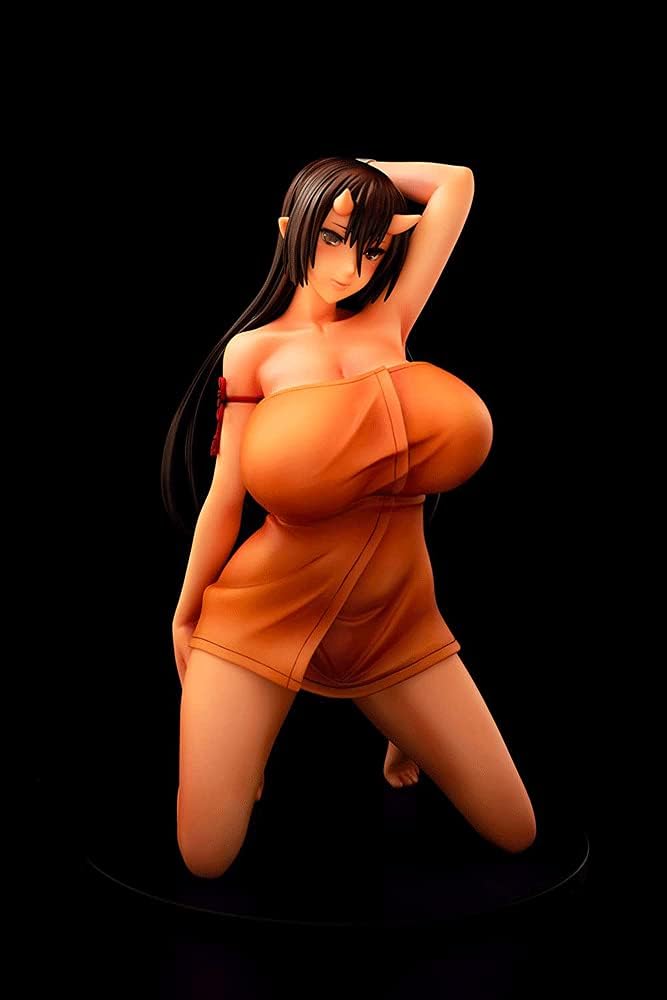 Big Breasts Beautiful Girl Series 1/6 Scale Oni No Yu Hiiragi-chan (22cm/8.6in) Clothes Can Be Taken Off Adult Anime Action Figure Anime Figure/Doll/Statue/Model PVC Collection/Decoratio