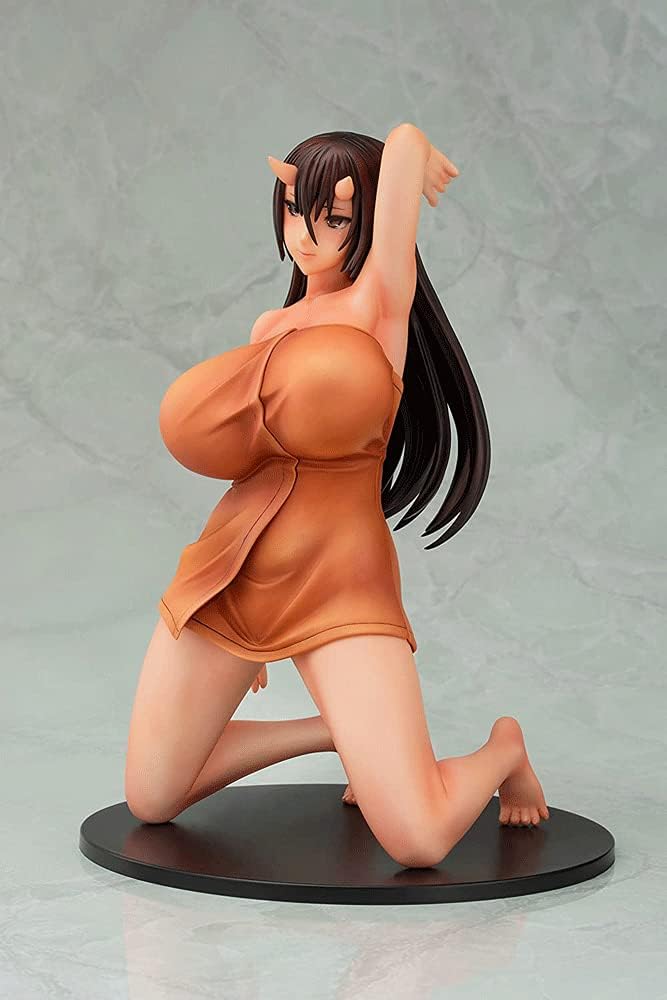Big Breasts Beautiful Girl Series 1/6 Scale Oni No Yu Hiiragi-chan (22cm/8.6in) Clothes Can Be Taken Off Adult Anime Action Figure Anime Figure/Doll/Statue/Model PVC Collection/Decoratio