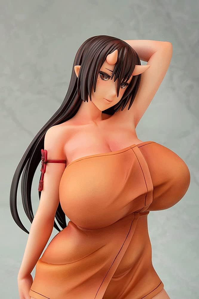 Big Breasts Beautiful Girl Series 1/6 Scale Oni No Yu Hiiragi-chan (22cm/8.6in) Clothes Can Be Taken Off Adult Anime Action Figure Anime Figure/Doll/Statue/Model PVC Collection/Decoratio