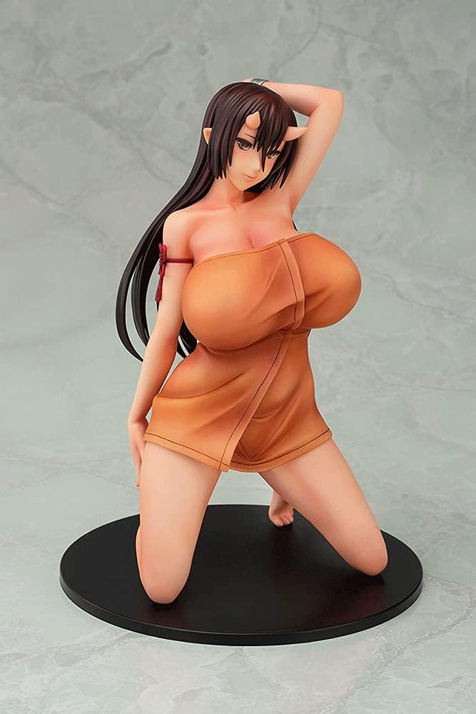 Big Breasts Beautiful Girl Series 1/6 Scale Oni No Yu Hiiragi-chan (22cm/8.6in) Clothes Can Be Taken Off Adult Anime Action Figure Anime Figure/Doll/Statue/Model PVC Collection/Decoratio