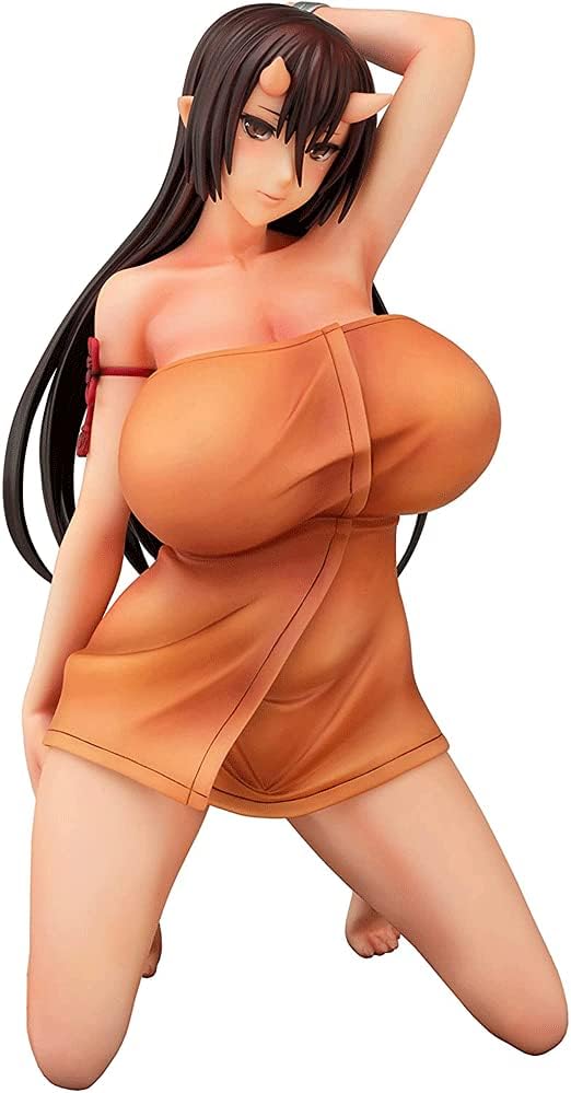 Big Breasts Beautiful Girl Series 1/6 Scale Oni No Yu Hiiragi-chan (22cm/8.6in) Clothes Can Be Taken Off Adult Anime Action Figure Anime Figure/Doll/Statue/Model PVC Collection/Decoratio