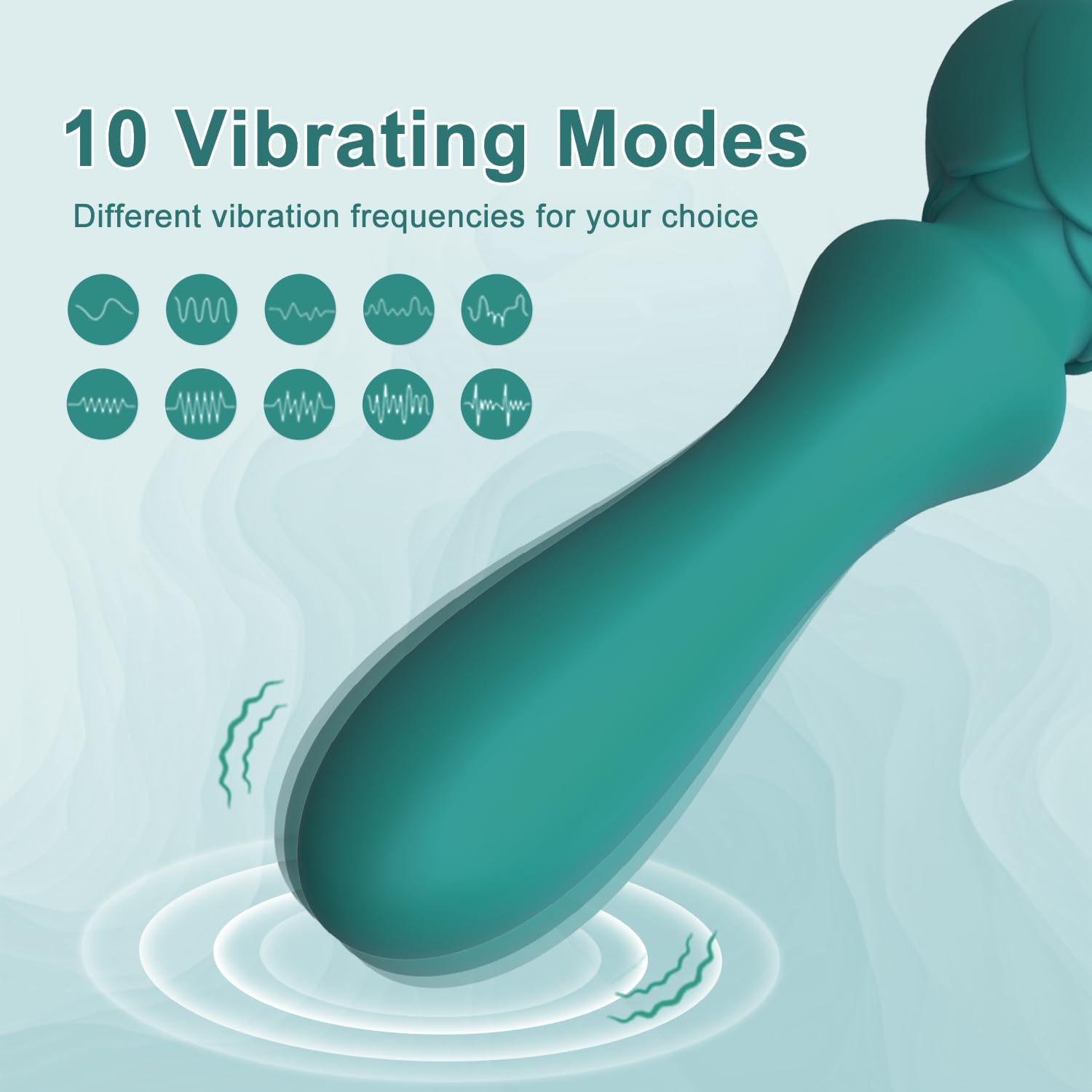 G Spot Vibrator with 10 Vibration Modes, Vibrating Dildo for Vagina and Anal Stimulation, Rose Vibrator Toy Sex Stimulator for Women, Adult Sex Toys for Solo Play or Couples