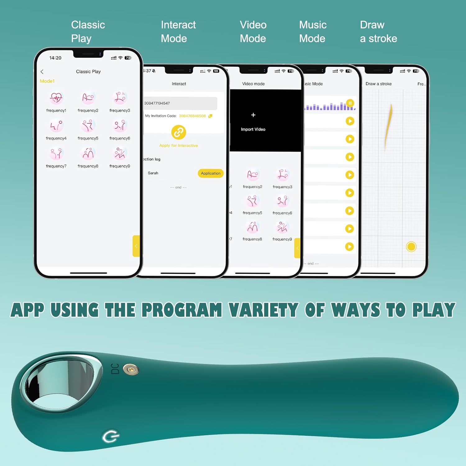 G Spot Dildos Sex Toys- APP Control Vibrating Dildo Vibrator with 10 Vibrations, Female Adult Sex Toy for Women Silicone Powerful Massagers for Clitoral Vagina Nipple Stimulation(APP Green)