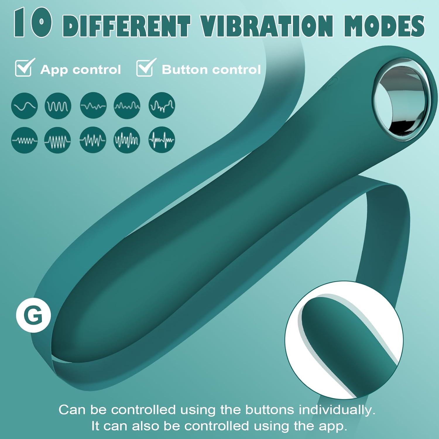 G Spot Dildos Sex Toys- APP Control Vibrating Dildo Vibrator with 10 Vibrations, Female Adult Sex Toy for Women Silicone Powerful Massagers for Clitoral Vagina Nipple Stimulation(APP Green)
