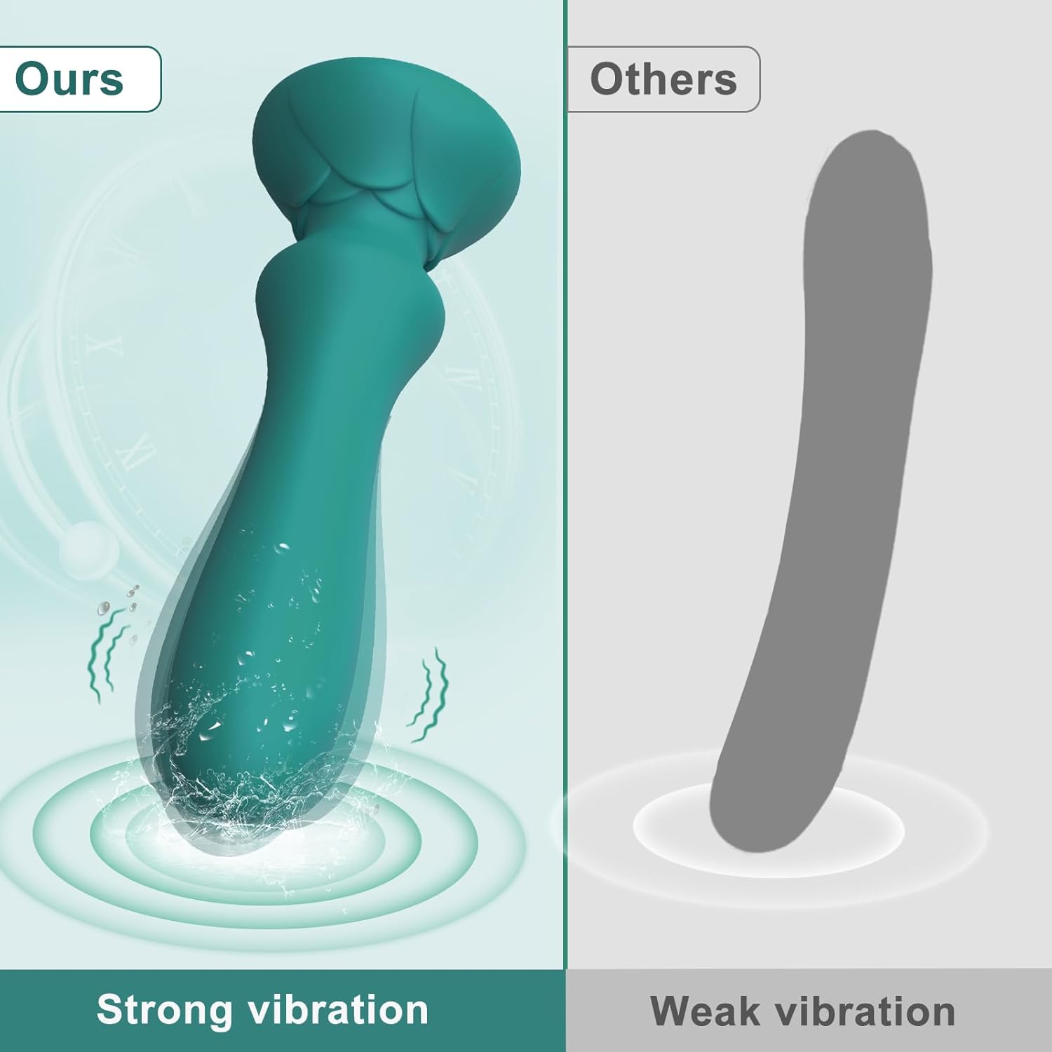 G Spot Vibrator with 10 Vibration Modes, Vibrating Dildo for Vagina and Anal Stimulation, Rose Vibrator Toy Sex Stimulator for Women, Adult Sex Toys for Solo Play or Couples