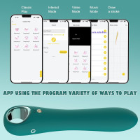 G Spot Dildos Sex Toys- APP Control Vibrating Dildo Vibrator with 10 Vibrations, Female Adult Sex Toy for Women Silicone Powerful Massagers for Clitoral Vagina Nipple Stimulation(APP Green)