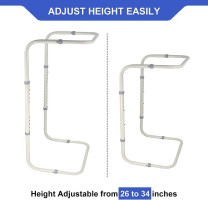 Zelen Blanket Lifter for Feet Lift Bar Sheet Riser Foot Tent Blanket Support Holder 26-34'' Adjustable Bed Cradle Assistance Device Hospital Bed Rail Accessories Leg Knee Ankle Post Surgery Recovery Standard