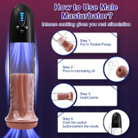 Electric Penis Enlarger Vacuum Pump - Adult Toys Male Masturbator Penis Enlargement Extend Pumps Air Pressure Device Stimulator with 4 Suction Modes, Adult Sex Toys & Games Pumps & Enlargers for Men