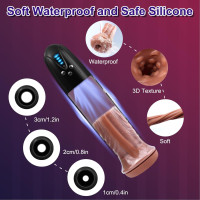 Electric Penis Enlarger Vacuum Pump - Adult Toys Male Masturbator Penis Enlargement Extend Pumps Air Pressure Device Stimulator with 4 Suction Modes, Adult Sex Toys & Games Pumps & Enlargers for Men