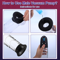 Electric Penis Enlarger Vacuum Pump - Adult Toys Male Masturbator Penis Enlargement Extend Pumps Air Pressure Device Stimulator with 4 Suction Modes, Adult Sex Toys & Games Pumps & Enlargers for Men