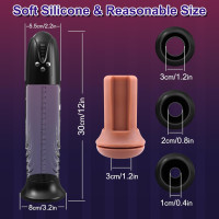 Electric Penis Enlarger Vacuum Pump - Adult Toys Male Masturbator Penis Enlargement Extend Pumps Air Pressure Device Stimulator with 4 Suction Modes, Adult Sex Toys & Games Pumps & Enlargers for Men